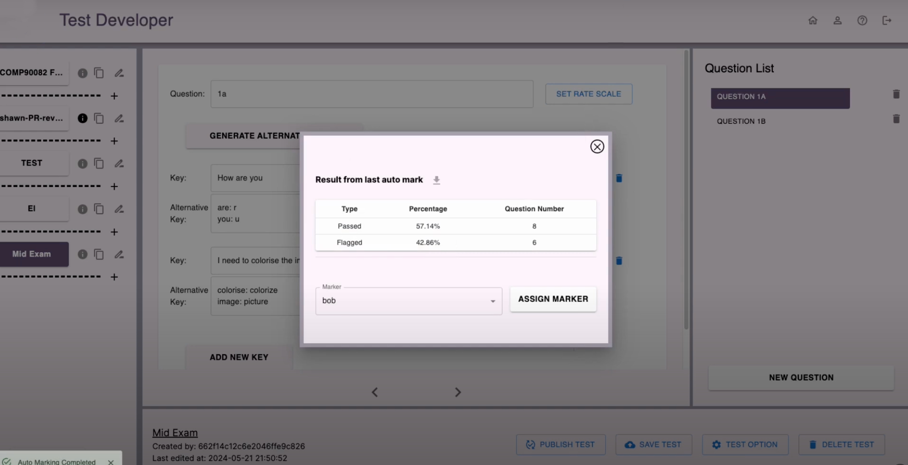 Automatic Scoring System Screenshot 7