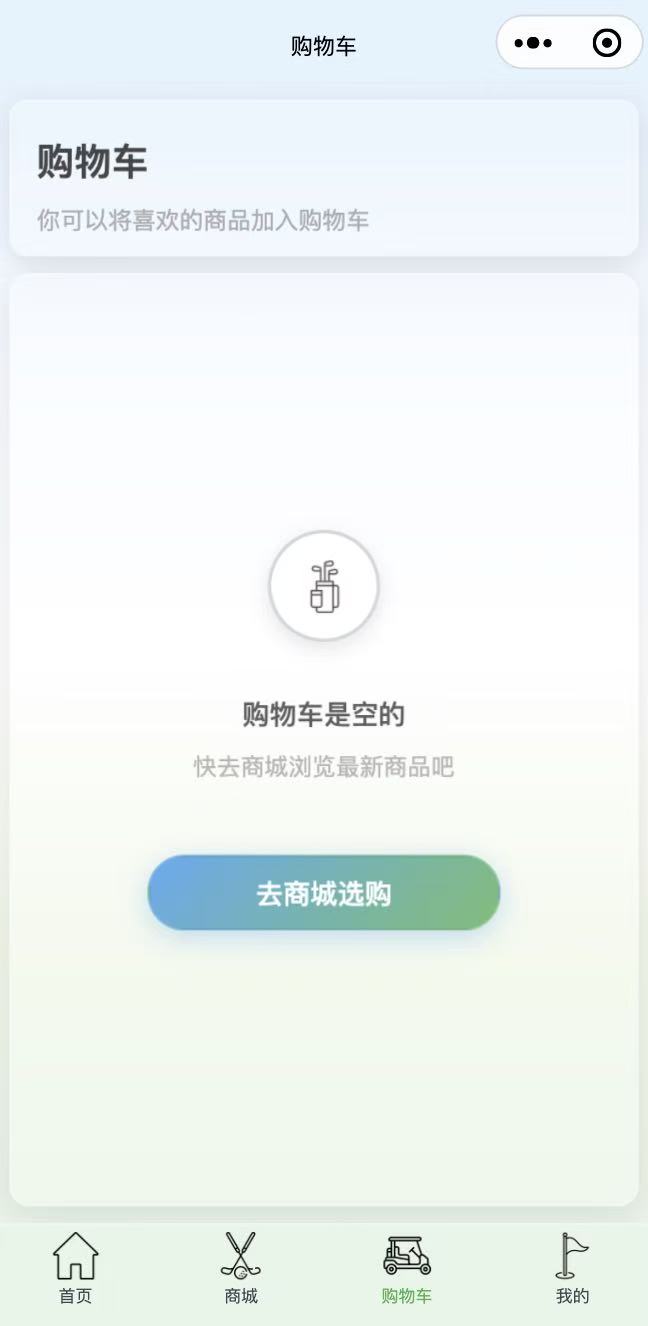 Golf E-commerce Platform Screenshot 4